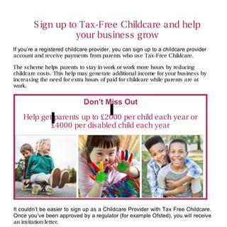 Provider guide to Tax Free Childcare display image